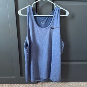 Nike Heathered Blue Tank Top